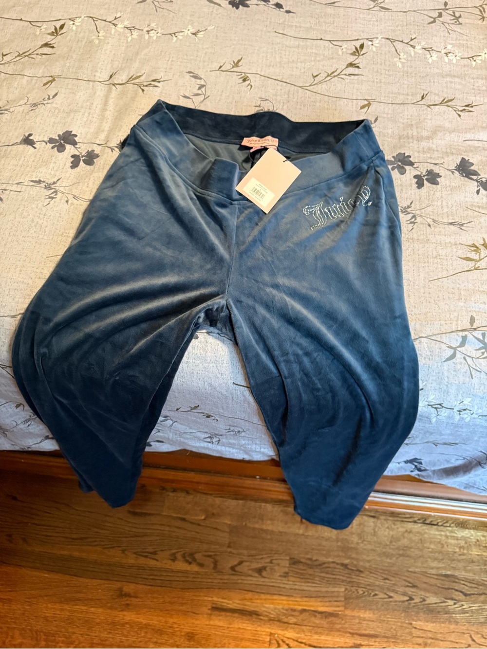 Juicy Couture Dark Blue Velour Lounge Pants